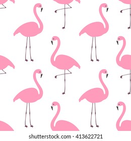 Flamingo seamless pattern. Vector background design for fabric and decor