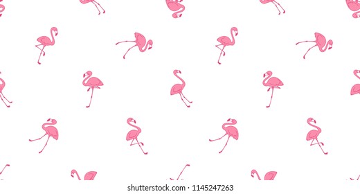 Flamingo seamless pattern vector pink Flamingos tropical scarf isolated tile background repeat wallpaper illustration