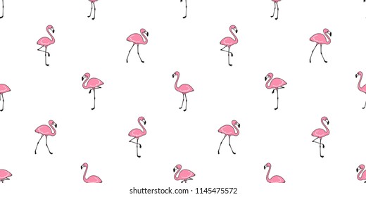 Flamingo seamless pattern vector pink Flamingos scarf isolated tile background repeat wallpaper illustration