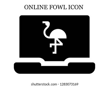 Flamingo search icon. Editable Flamingo search icon for web or mobile.