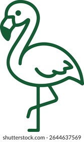 Arte vetorial de ilustração de sombra do Flamingo