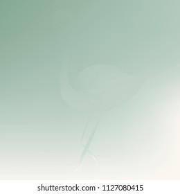 Flamingo shadow original background. Amazing gradient texture. Unusual gradient color combination. Pastel and green shades wallpaper