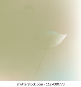Flamingo shadow original background. Amazing gradient texture. Unusual gradient color combination. Pastel and green shades wallpaper