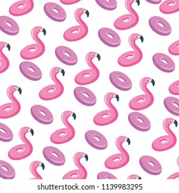 flamingo shaped float pattern icon