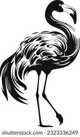 Flamingo Silhouette Cut File Design