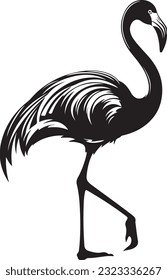 Flamingo Silhouette Cut File Design