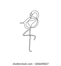 Flamingo silhouette one single line, continuous line drawing, beautiful bird, isolated on a white background vector illustration. Design for logo, tattoo or print.