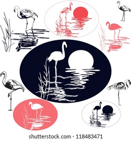 Flamingo Silhouettes