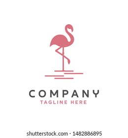 Flamingo Simple Modern Logo Deisgn