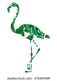 flamingo sketch vector illustration