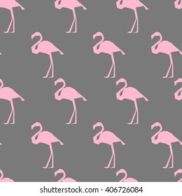 flamingo sketch vector illustration seamless. Textile design 