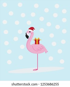 flamingo with snowflakes,flamingo ,pink flamingo,christmas
