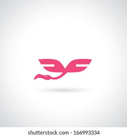 Flamingo symbol - vector illustration