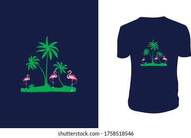  Flamingo T shirt, Flamingo, Flamingo Vector Template.