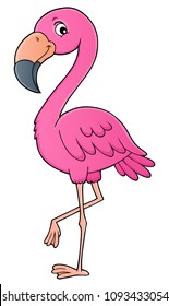 Ilustración del tema Flamingo 1 - ilustración vectorial eps10.