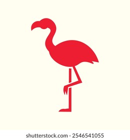 Flamingo trendy artwork attractive abstract vector illustration colorful applied design.eps