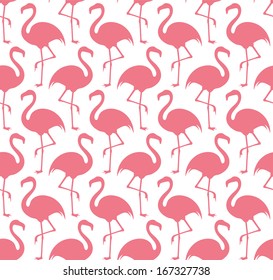 Flamingo. Tropical pattern. Vector illustration EPS10