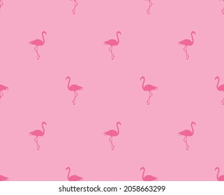 Flamingo Tropical Seamless pattern Hawaii summer design 