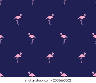 Flamingo Tropical Seamless pattern Hawaii summer design 