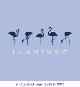 flamingo typography slogan for t shirt printing, tee graphic design.  