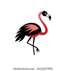 flamingo vector art and illustration