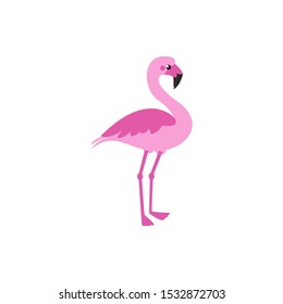 flamingo vector icon isolated on a white background