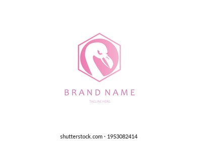 Flamingo Vector Illustration Logo Design.