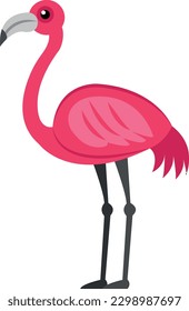 flamingo Vector illustration on a transparent background. Premium quality symbols.  Icons for concept and graphic design.