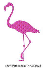 flamingo vector illustration, silhouette flamingo