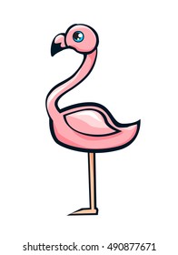 flamingo vector illustration, silhouette flamingo