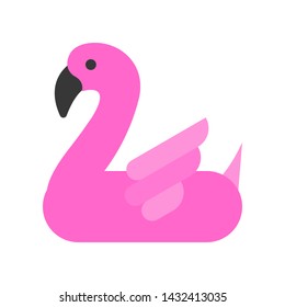 Flamingo vector, Summer party related flat style icon