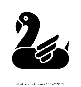 Flamingo vector, Summer party related solid style icon