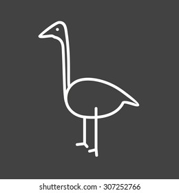 Flamingos, animal, summer icon vector image. Can also be used for Animals and Insects. Suitable for mobile apps, web apps and print media.