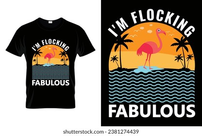 Flamingos amante Gracioso regalo que estoy haciendo la fabulosa camiseta Flamingo