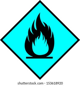 flammability sign. extremely unstable