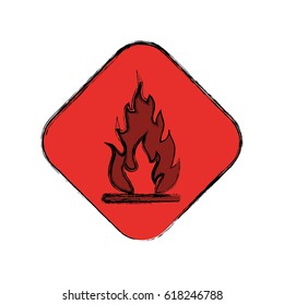 Flammable advert sign