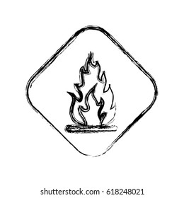 Flammable advert sign