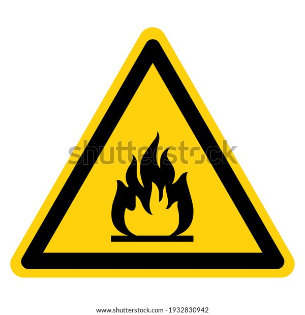 Flammable Area Symbol Sign ,Vector\
Illustration, Isolate On White Background Label.\
EPS10