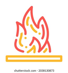 Flammable Container Color Icon Vector. Flammable Container Sign. Isolated Symbol Illustration