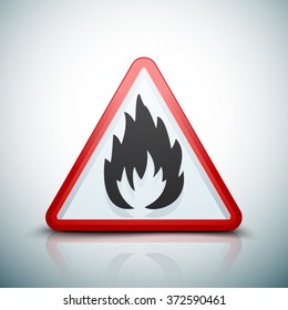 Flammable danger sign