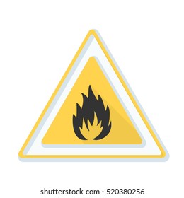 Flammable danger sign