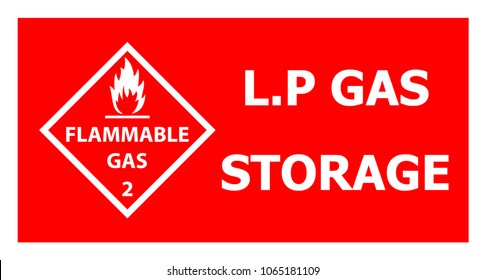 flammable gas attention sticker level 2
