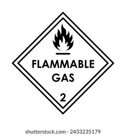 Elemento de color de gas inflamable. Material peligroso. Ilustración digital para página web, aplicación móvil, promoción.