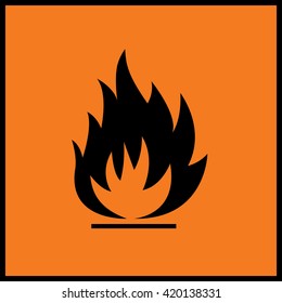flammable gas sign