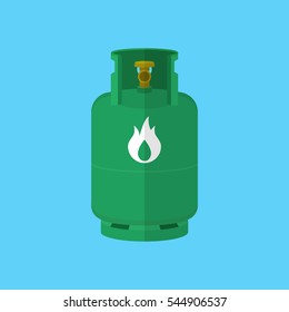 Flammable Gas Tank Icon.