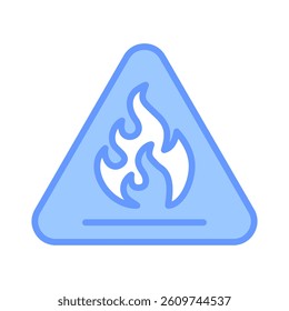 Flammable Icon Element for Design