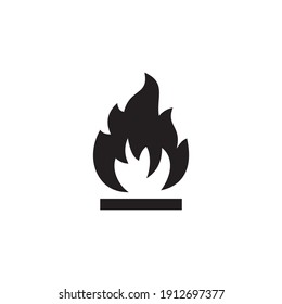 flammable icon symbol sign vector