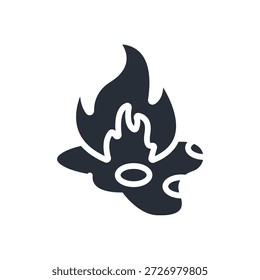 flammable liquid icon. vector.Editable stroke.linear style sign for use web design,logo.Symbol illustration.