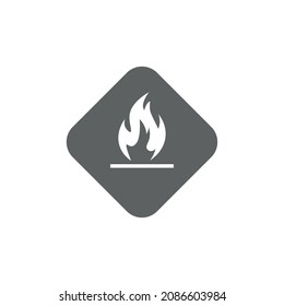 Flammable Liquid Symbol Sign. vector illustration