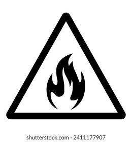 Flammable Liquid Symbol Sign,Vector Illustration, Isolate On White Background Label. EPS10